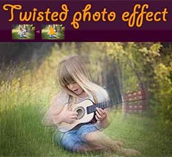 PS动作－旋风鬼影：Twisted Photo Effect